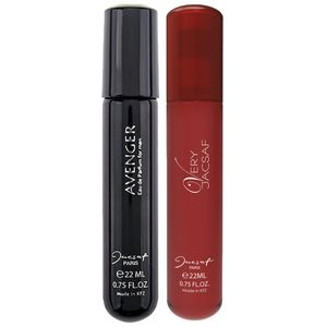 عطر جیبی مردانه ژک ساف مدل avenger حجم 22 میلی لیتر به همراه عطر جیبی مردانه مدل very حجم 22 میلی لیتر
